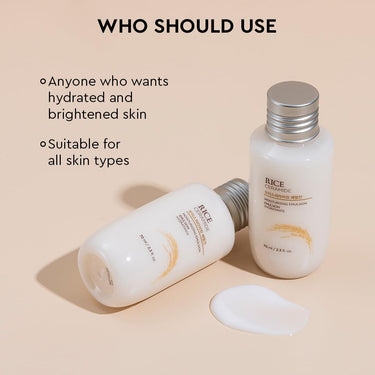 The Face Shop Rice & Ceramide Moisturizer Emulsion | Barrier Repair Cream | Locks Moisture For 12 Hours,For Soft & Glowing Skin | Korean Skin Care for all skin types (70ml)